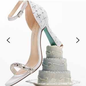 Betsey Johnson SB- Dean Ivory Embellished Heels